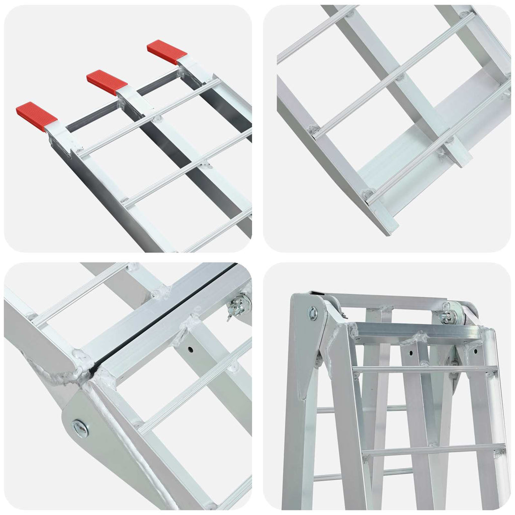 Motorcykel Ramp Silver 340 Kg Per Styck Aluminium