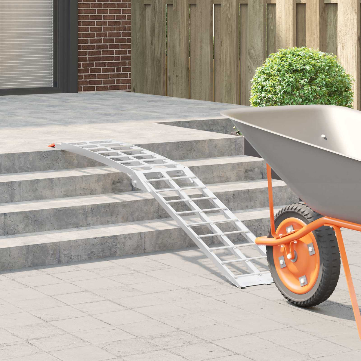 Motorcykel Ramp Silver 340 Kg Per Styck Aluminium