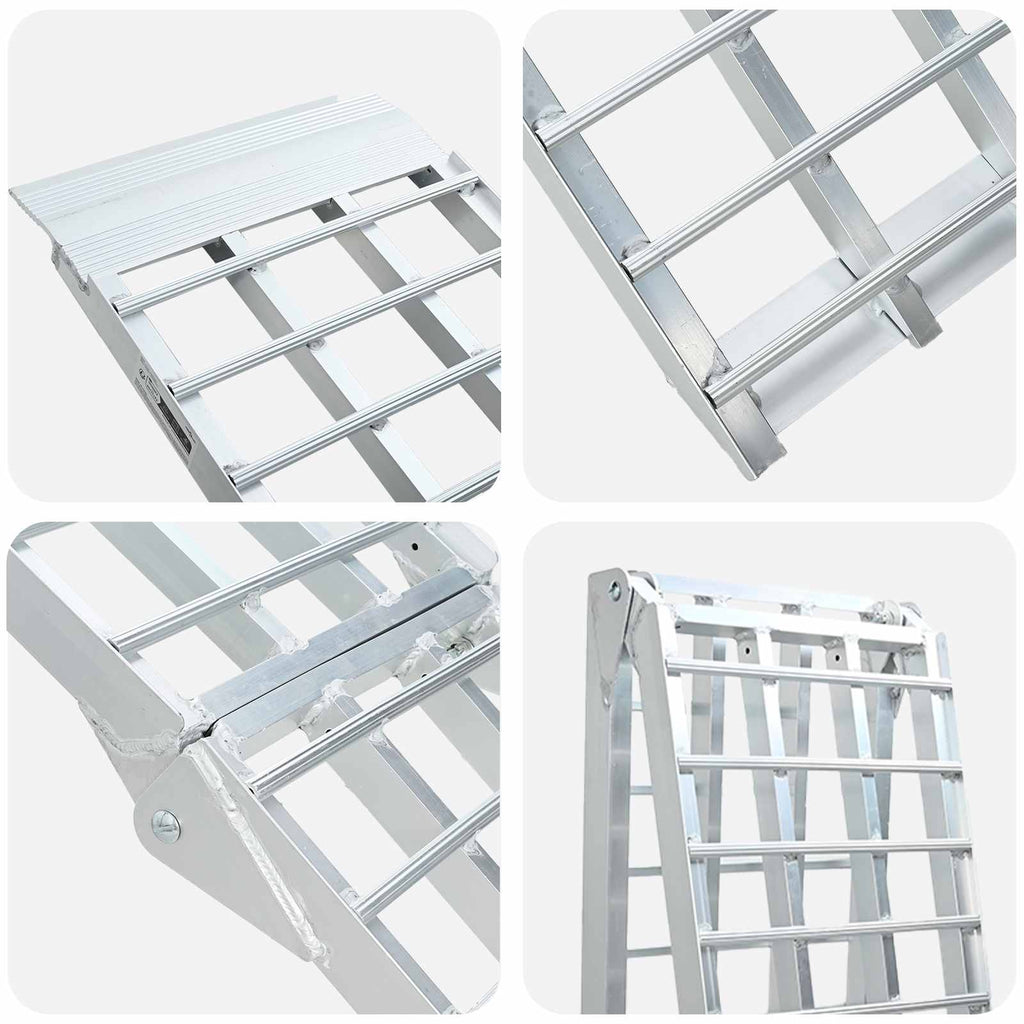 Motorcykel Ramp 680 Kg Silver 680 Kg Aluminium
