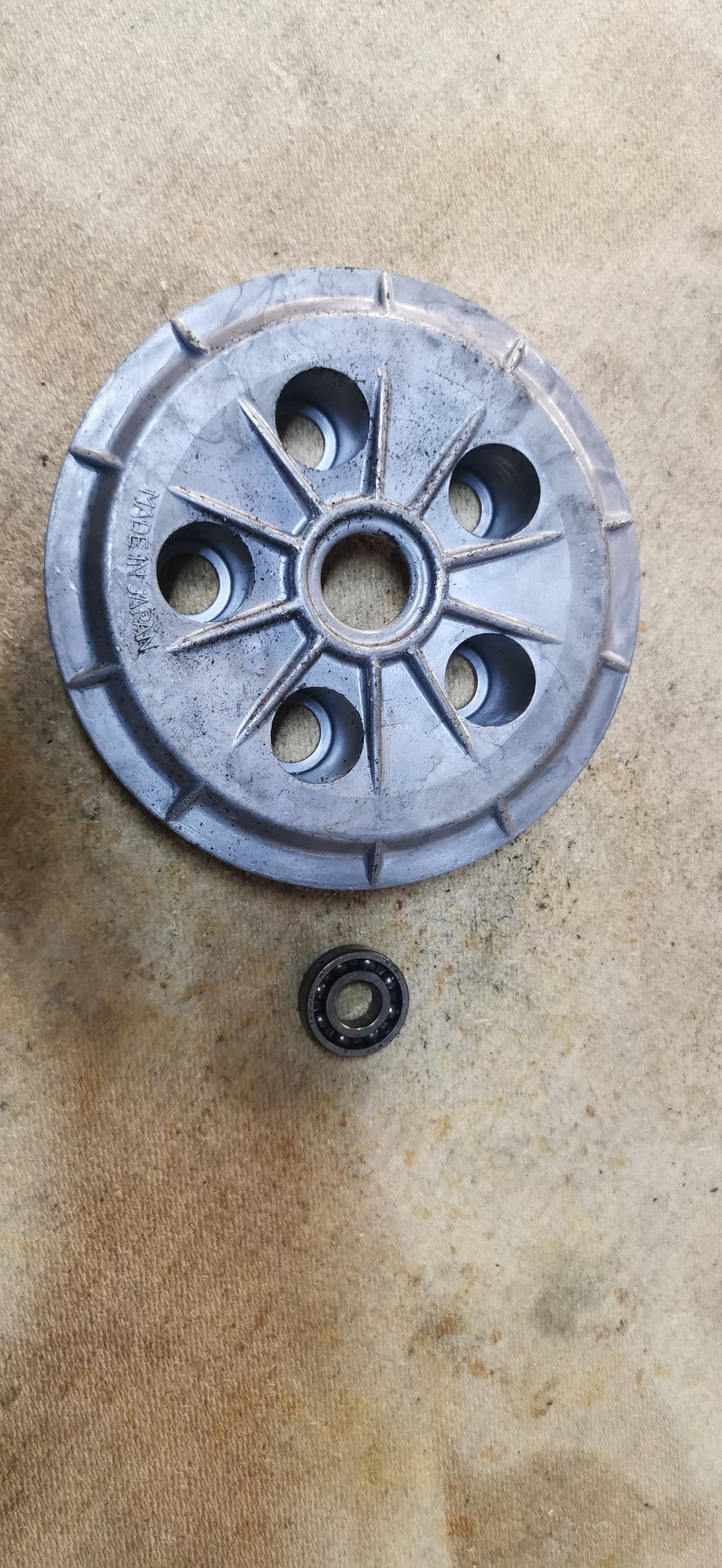 Koppling Tryckplatta med Lager (OEM 13187-1087) -Kawasaki EN400 / EN450 LTD