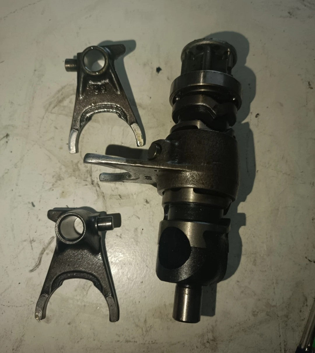 Komplett Växeltrumma med Växlingsgafflar OEM 13239-1118 – Kawasaki EN400 / EN500 / EX500 / KLE500